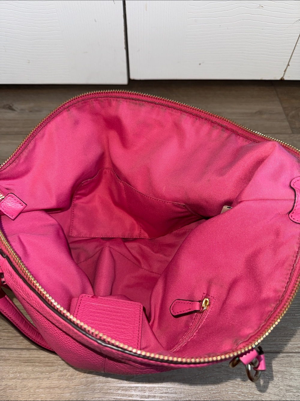 Authentic Coach Pink Pebbled Leather Tote Bag - Picture 16 of 16
